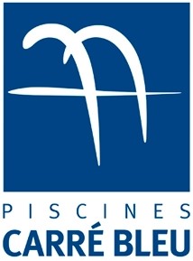 logo piscine carre bleu