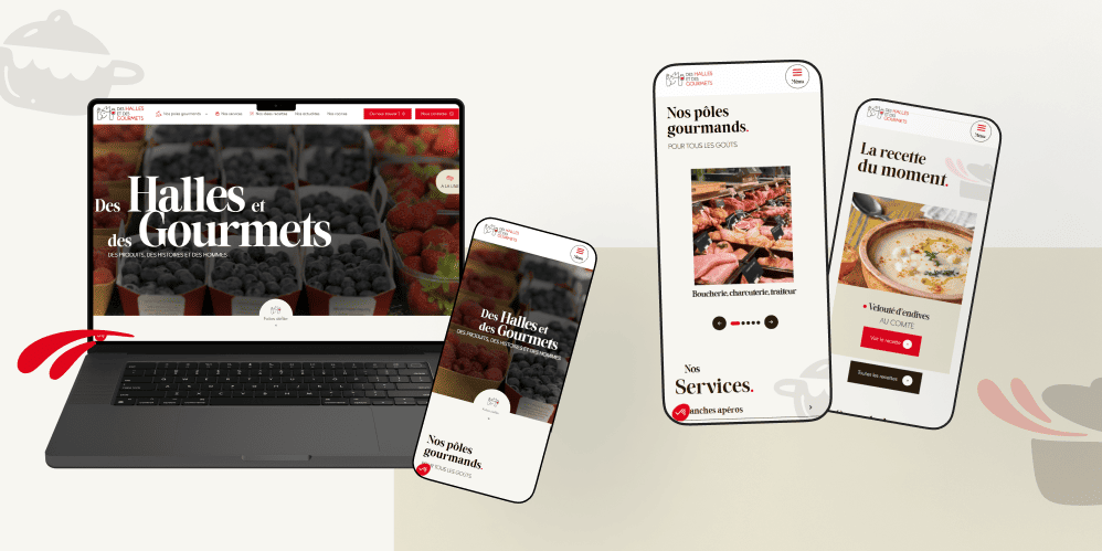 Maquettes du site des Halles et des Gourmets