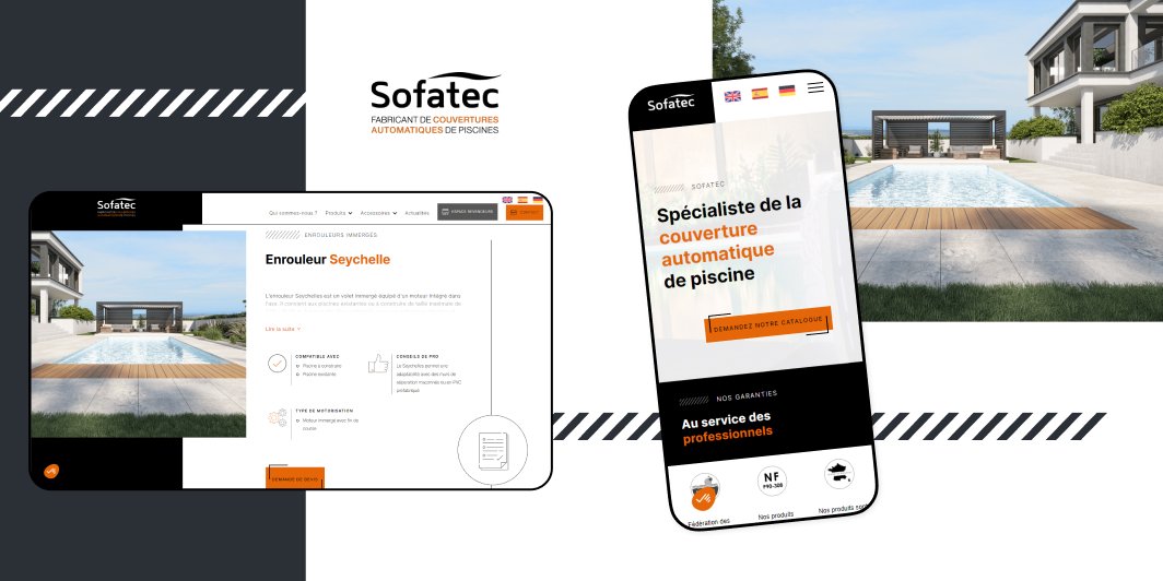 Maquettes du site de Sofatec