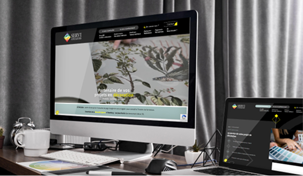 Maquettes du site de Servi Couleurs