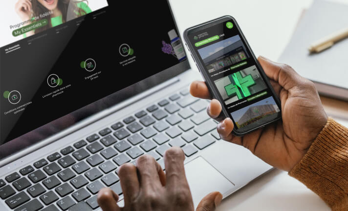 Site web d'Essentiels pharma