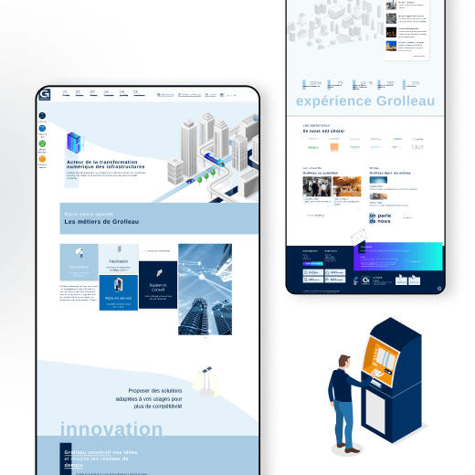 Maquettes du site de Grolleau