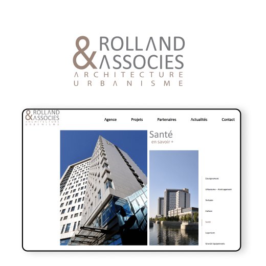 Maquettes du site de Rolland et Associés