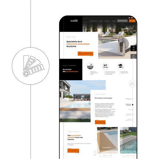 Maquettes du site de Sofatec