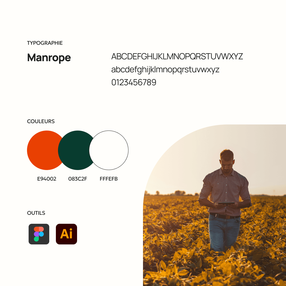 Charte graphique du site de Rosée des Champs