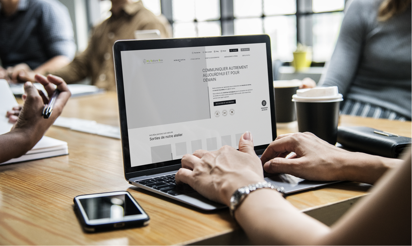 Wireframes de My Nature Box